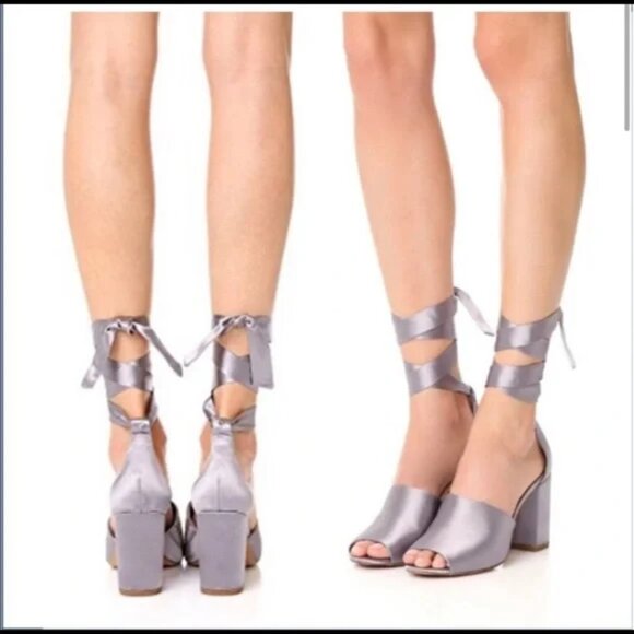 Sam Edelman Silver/Grey Odele Heels - Picture 1 of 7